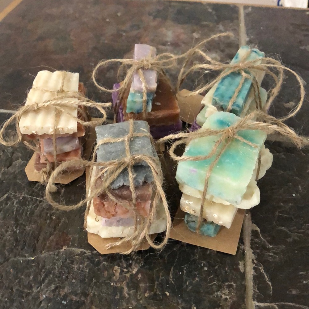 Artisan made-Sample soap pack hand crafted by Me natural soap bundle